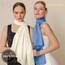 Chiffon Schal Damen Helles Beige - Seidenweich und Federleicht - Eleganter Halstuch Schal - Polyester Tuch Halstuch Frühling Sommer - Pflegeleichtes Schaltuch - Damenschal Leicht (Helles Beige)
