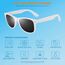 LINVO Sonnenbrille Herren Damen Polarisiert Retro Stil Rechteckig Vintage Klassisch Unisex UV400 Cat 3 CE