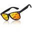 LINVO Sonnenbrille Herren Damen Polarisiert Retro Stil Rechteckig Vintage Klassisch Unisex UV400 Cat 3 CE