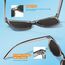 LINVO Sonnenbrille Herren Damen Polarisiert Retro Stil Rechteckig Vintage Klassisch Unisex UV400 Cat 3 CE