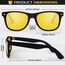LINVO Sonnenbrille Herren Damen Polarisiert Retro Stil Rechteckig Vintage Klassisch Unisex UV400