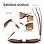 kimorn Retro Sonnenbrille für Damen Herren Trendy Retro Sonnenbrille Rechteck Rahmen Schatten K1649 (Schildkröte/Braun)