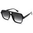COASION Retro Sonnenbrille für Damen Herren - XL Übergroß 70er Jahre Sonnenbrille UV400 Schutz Trendy Double Brücke Rahmen Brille
