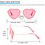 PARTY GO Herz Sonnenbrille Frauen Mode Rimless Sonnenbrille UV400 Party Brille, Rosa