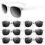 ASTARON Retro Vintage Sonnenbrille Bulk, 6 Pack polarisiert Günstige Neon Sonnenbrillen Bulk für Frauen und Männer(Weiß)