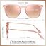 TSEBAN Vintage Polarisierte Damen Sonnenbrille Frauen Blaulichtfilter Brille, Acetat-Rahmen & UV 400 Schutz