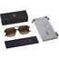 SOJOS Sonnenbrille Damen Herren Retro, Vintage Rechteckig Trendy Damen Herren Sonnenbrillen SJ2202
