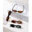 Unning 4 Stück Oval Sonnenbrille Damen Vintage Retro Cateye Sonnenbrillen Set Schmal Lustig Brille