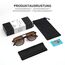 wearPro Sonnenbrille-Damen-polarisiert-Herren-UV400-Unisex-Sonnenbrillen-Trendy-Rechteckige-Retro-Klassisch-Groß-Ultraleicht-Vintage FüR Frauen-Autofahren Und Camping Lotusrosa Rahmen