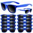ASTARON Retro Vintage Sonnenbrillen Bulk, 12 Pack polarisiert Günstige Neon Sonnenbrillen Bulk für Frauen und Männer (Blau)