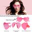 NACHLYNN 36 Brillen Herz-Sonnenbrillen für Damen 12 Farben Randlose Herzförmige Sonnenbrille Transparente Bonbonfarbene Herzbrille für Partygeschenke