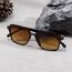kimorn Retro Sonnenbrille für Damen Herren Trendy Retro Sonnenbrille Rechteck Rahmen Schatten K1649 (Schildkröte/Braun)
