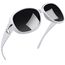 Joopin Polarisierte Sonnenbrille Damen Weiße Übergroße UV400 Damen Sonnenbrille Elegant Trendy Klassische mit XL Großer Rahmen (Weiß/schwarz)