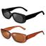 Ainiv 2 Stück Vintage Rechteckige Sonnenbrille, 90er Retro Sonnenbrillen, Modische Retro-Brille mit quadratischem Rahmen, UV400 Sonnenschutz und UV-Schutz, Trendy Brille für Damen Herren