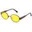 kunchu Sonnenbrille-Damen-Polarisiert-Unisex-Herren-Gold-Metal-Retro-Oval-Trendy-Sonnenbrillen-Vintage-Uv400-Classic-Ultraleicht-Schutz,Geeignet FüR Camping-fotografie-Outdoor-Geschenke für frauen-hca
