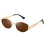 kunchu Sonnenbrille-Damen-Polarisiert-Unisex-Herren-Gold-Metal-Retro-Oval-Trendy-Sonnenbrillen-Vintage-Uv400-Classic-Ultraleicht-Schutz,Geeignet FüR Camping-fotografie-Outdoor-Geschenke für frauen-bwz