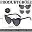 10 Stück Herz Sonnenbrille,Herz Brille Ist Praktisch Und Sonnenbrille Sehr Modisch,Herzchen Brille Für Jeden Geeignet,Herzbrillen Für Partys Hochzeiten Und Andere Einstellungen (Schwarz Und Weiß)