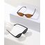 Unning 4 Stück Oval Sonnenbrille Damen Vintage Retro Cateye Sonnenbrillen Set Schmal Lustig Brille