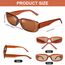 Ainiv 2 Stück Vintage Rechteckige Sonnenbrille, 90er Retro Sonnenbrillen, Modische Retro-Brille mit quadratischem Rahmen, UV400 Sonnenschutz und UV-Schutz, Trendy Brille für Damen Herren