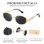 kunchu Sonnenbrille-Damen-Polarisiert-Unisex-Herren-Gold-Metal-Retro-Oval-Trendy-Sonnenbrillen-Vintage-Uv400-Classic-Ultraleicht-Schutz，Geeignet FüR Camping-fotografie-Outdoor-Geschenke für frauen-3