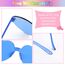 Ailvor Herz Sonnenbrille, 8 Paar Herzbrille, Lustige Partybrille, Randlose Sonnenbrille Herzform Set für Geburtstagsfeier, Hochzeit, Halloween Party Foto Requisiten (Bunt)