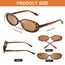 Ainiv 2 Stück Vintage Oval Sonnenbrille, 90er Retro Sonnenbrillen, Modische Retro-Brille, Party Sonnenbrille, UV400 Sonnenschutz und UV-Schutz, Trendy Brille für Damen Herren（2 Stile）