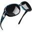 Joopin Große Damen Sonnenbrille Dunkel Vintage und Polarisierte Sonnenbrille Damen Elegante Retro Brille Oversize UV400 (Blau Bernstein/Schwarz)