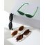 Unning 4 Stück Oval Sonnenbrille Damen Retro Ovale Sonnenbrillen Schmal Vintage Klein Brillen Set