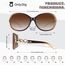 Sunier Sonnenbrille Damen Polarisiert Groß Übergroße Elegant Klassische Vintage Oversize Sonnenbrille Frauen mit 100% UV400 Schutz
