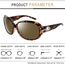 Joopin Klassische Damen Sonnenbrille Groß Polarisiert UV400 Vintage Leopardenmuster Übergroße Sonnenbrille Damen Stylisch mit XL Großer Rahmen (Crystal Amber)