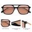 SOJOS Sonnenbrille Damen Herren Retro, Vintage Rechteckig Trendy Damen Herren Sonnenbrillen SJ2202