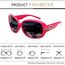 Joopin Übergroße Sonnenbrille Damen Rosarot Retro Sonnenbrille Polarisiert Groß Klassische Elegante UV400 Mode 2026 für Cosplay(Rosarot)