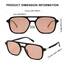 SOJOS Sonnenbrille Damen Herren Retro, Vintage Rechteckig Trendy Damen Herren Sonnenbrillen SJ2202