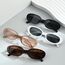 Unning 4 Stück Oval Sonnenbrille Damen Vintage Kleine Schmal Sonnenbrillen Set 90er Retro Ovale Brille Für Damen