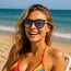Ulknyss Sonnenbrille Damen Polarisiert Retro Runde Sonnenbrillen UV400 Schutz Vintage Sunglasses für Damen Fahren Reisen