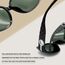 Joopin Vintage Große Sonnenbrille Damen Polarisiert Grün Übergroße Sonnenbrille Elegant Klassische Brille Trendy UV400 (G15 Grün)