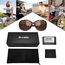 Joopin Klassische Braune Sonnenbrille Damen Polarisiert Retro Sonnenbrille Groß Elegant UV400 Vintage Brille Leopard Übergroß mit Oversized Rahmen (Elegant Leopard)