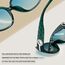 Joopin Elegante Große Sonnenbrille Damen Polarisiert UV400 Vintage Damen Sonnenbrille Grün Klassische Trendy Brille (Transparent Grün)