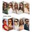 SOJOS Sonnenbrille Damen Herren Retro, Vintage Rechteckig Trendy Damen Herren Sonnenbrillen SJ2202