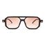 FEISEDY Retro 70er Jahre Sonnebrille Damen Herren Vintage Flache Quadratische Brille mit UV400-Schutz B2622