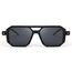 FEISEDY Retro 70er Jahre Sonnenbrille Damen Herren Vintage Flache Quadratische Brille mit UV400-Schutz B2622