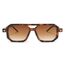 FEISEDY Retro 70er Jahre Sonnenbrille Damen Herren Vintage Flache Quadratische Brille mit UV400-Schutz B2622