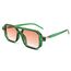 FEISEDY Retro 70er Jahre Sonnenbrille Damen Herren Vintage Flache Quadratische Brille mit UV400-Schutz B2622
