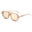FEISEDY Retro 70er Jahre Sonnebrille Damen Herren Vintage Flache Quadratische Brille mit UV400-Schutz B2622