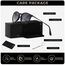 SUNGAIT Vintage Runde Damen Sonnenbrille Klassischer Retro Designer Stil(Matte Schwarz/farbverlauf Grau)-SGT567