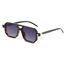 FEISEDY Retro 70er Jahre Sonnenbrille Damen Herren Vintage Flache Quadratische Brille mit UV400-Schutz B2622