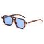FEISEDY Retro 70er Jahre Sonnebrille Damen Herren Vintage Flache Quadratische Brille mit UV400-Schutz B2622