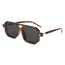 FEISEDY Retro 70er Jahre Sonnenbrille Damen Herren Vintage Flache Quadratische Brille mit UV400-Schutz B2622