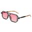 FEISEDY Retro 70er Jahre Sonnenbrille Damen Herren Vintage Flache Quadratische Brille mit UV400-Schutz B2622