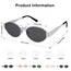 SOJOS Retro Sonnenbrille Damen Herren Oval Metal Groß Trendy Classic UV400 Schutz Sonnenbrillen SJ1217